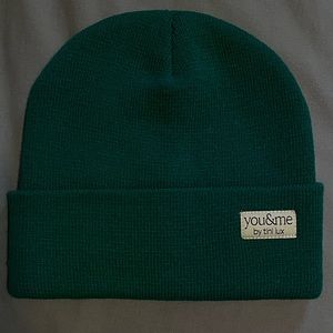 Green winter beanie